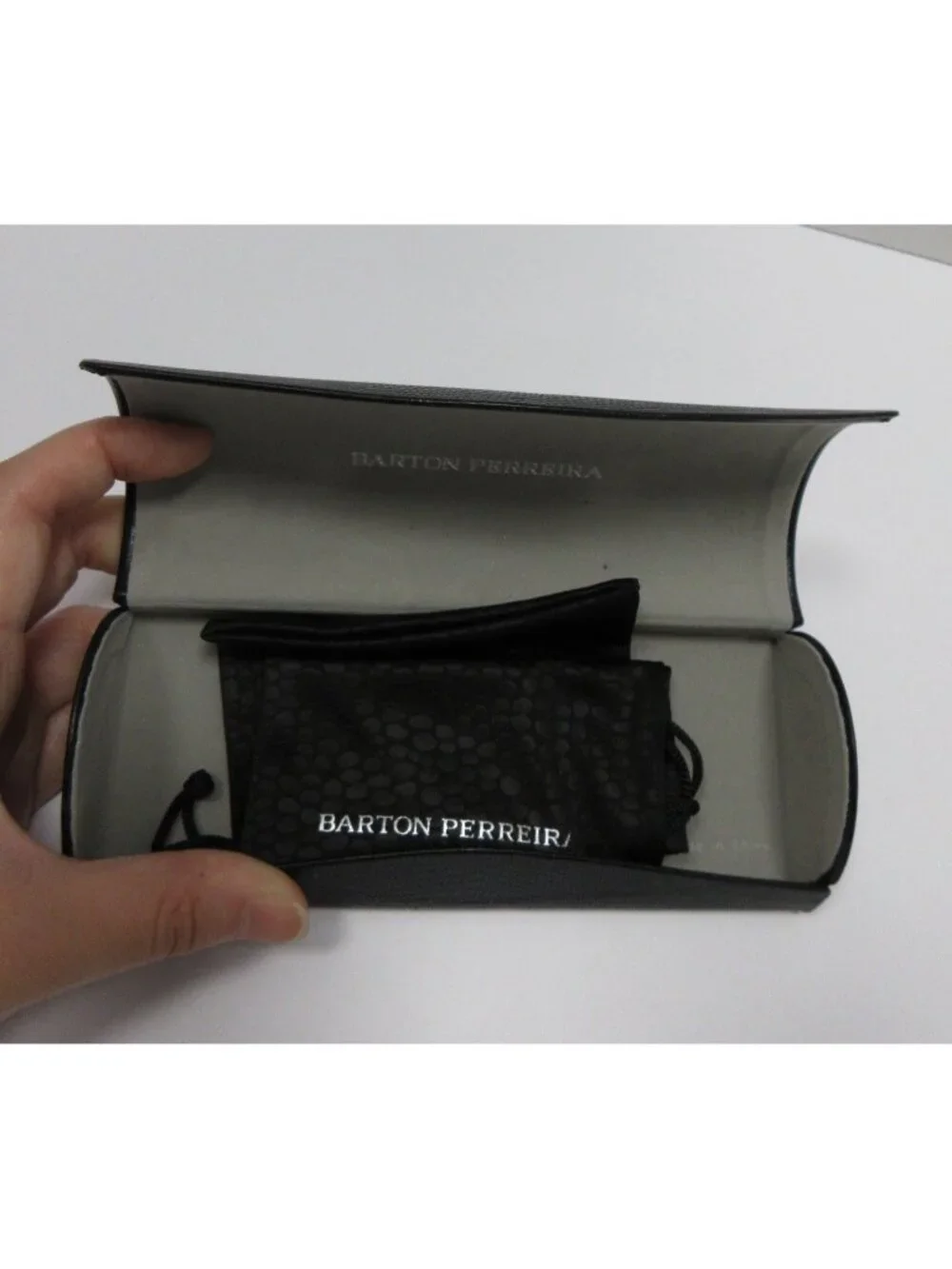 Barton Perreira Eyeglasses White Neville Rectangular 48-21-143 NEW